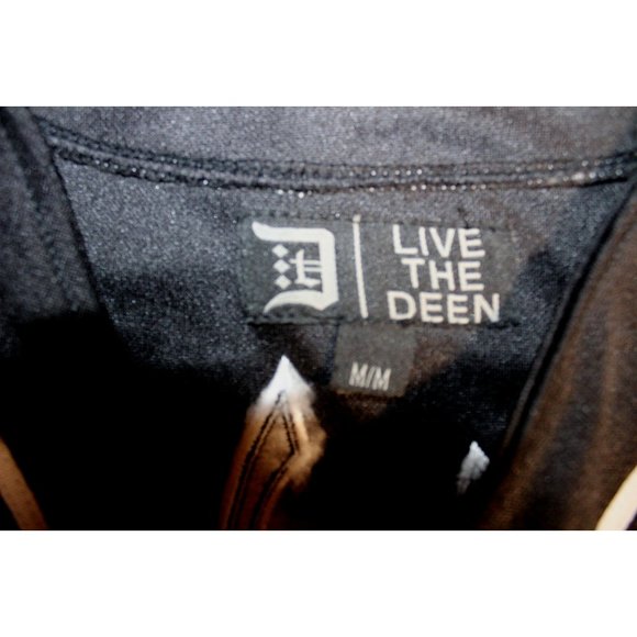 Livethedeen Live the Deen Baseball Button Sewn Jersey Adult Mens Medium Black - Picture 5 of 9